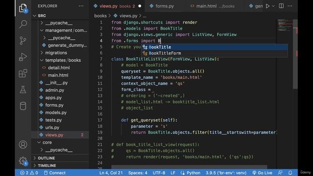 022 Create First Django Form