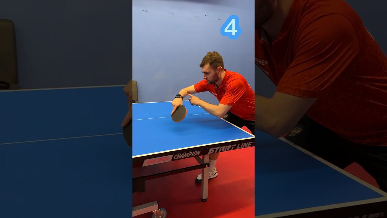 How do backhand push? Footwork for short ball. #tabletennis #shorts #phonk смотреть онлайн