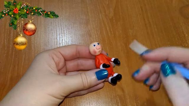 ЧАСТЬ 2 DIY САНТА КЛАУС ИЗ ПОЛИМЕРНОЙ ГЛИНЫ /Deer and Santa Claus FROM polymer clay смотреть онлайн