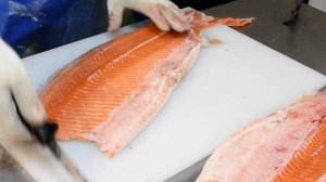 Разделка лосося