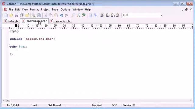 Beginner PHP Tutorial   42   include and require Functions   YouTube