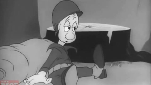 Камуфляж.  Мультфильм для армии США. 1944год