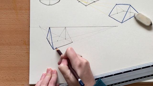Построения и перспектива. Урок 5. Объемные геометрические фигуры