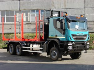 Сортиментовоз Ивеко АМТ 8м, 6х6, 27 т, 36м3, 500л.с., передний мост Кесслер 10т, коники 2300мм