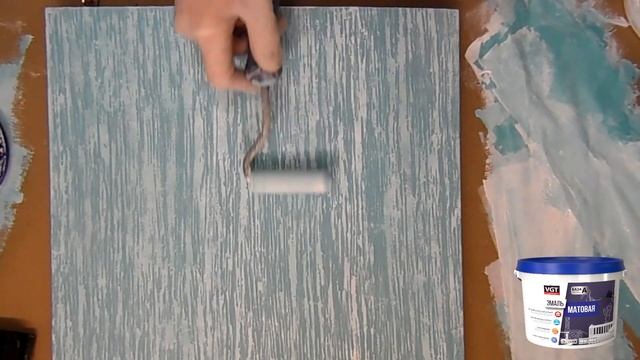Мастер-класс по нанесению краски мелкофактурной краски VGT с эффектом дождя.