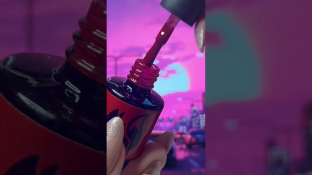 Тот самый винный бордовый цвет. Полное видео смотри на канале ☝? #маникюр #красныйманикюр