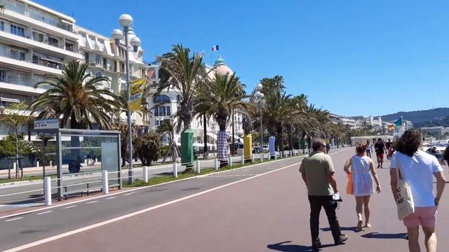 Прогулка по Английской набережной в Ницце. Красота и море цвета лазурита! смотреть онлайн