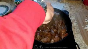 Лось сердце в сметане