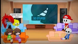 Undertale React to NIGHTMARE!SANS VS NIGHTMAREMODESANS (Request?)