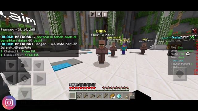 TOP 2 SERVER MCPE SANS SMP S5 INDONESIA VERSI 1.18+ TERKEREN 2022 || MINECRAFT PE SERVER INDONESIA