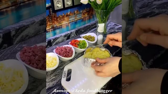 Турецкая кухня ? Кумпир ? Очень вкусно получается ? смотреть онлайн