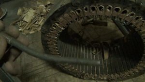 Медь из электродвигателя АС62-6/18 от лифта