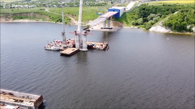 Мост в Самарской обл.21.06.22.Правый берег,состояние опор№6-5-4 на сегодня.Tolyatti-Klimovka Bridge смотреть онлайн