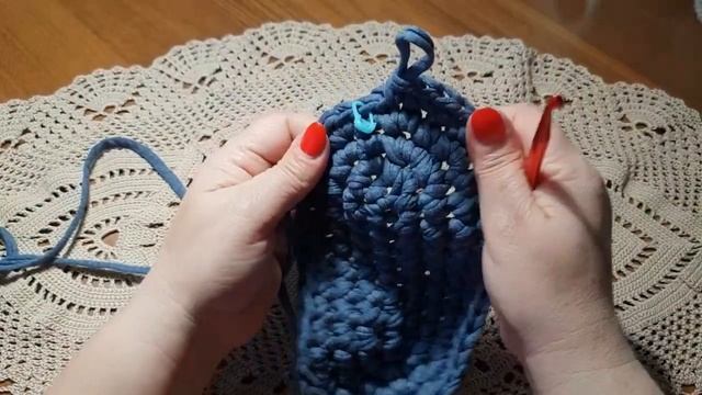 Рюкзак из трикотажной пряжи крючком Часть 1/Backpack Made Of Knitted Yarn Crochet, Option Number 1