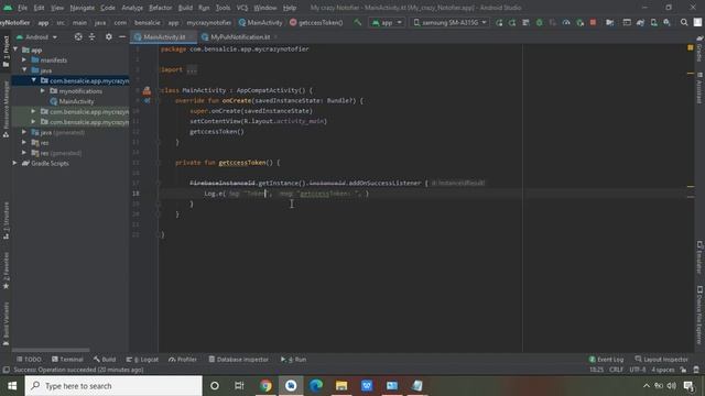 Android Kotlin push Notifications with Firebase,FCM and PHP (Part 1) смотреть онлайн