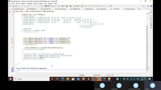 Treeset Comparator Comparable: Part2 смотреть онлайн