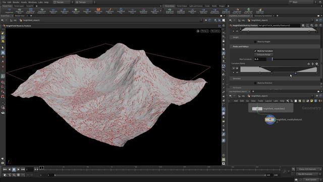 Houdini terrain 2 - Добавление и визуализация слоев масок