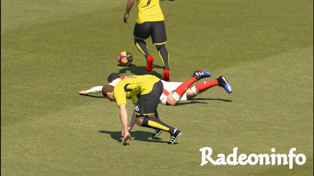 Pelanggaran / Tackle keras pada GAME PES 2018 - TERLIHAT SANGAT REAL ! смотреть онлайн