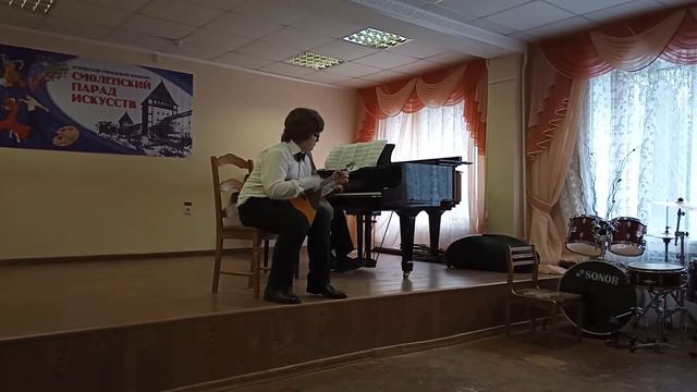Котов Матвей, 12 лет, Смоленск, 09.05.2020. "Розпрягайте, хлопцi, коней" В. Минцев. смотреть онлайн