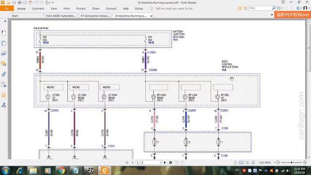 Ford Ranger 2015 PX Wiring Diagrams смотреть онлайн