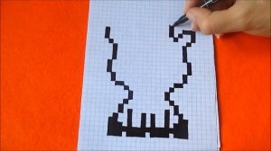 Как нарисовать Олененка по клеточкам в тетради  How to draw a Fawn Deer Pixel Art