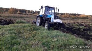 Экстримальная вспашка  целины трактором Мтз 82 и плн 3-35 после ремонта ТНВД