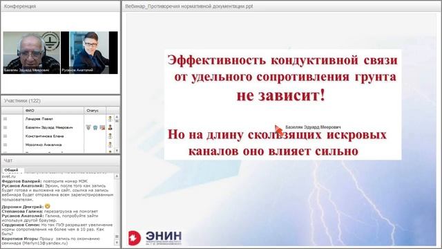 Вебинар Противоречия нормативной документации «Заземления и молниезащиты»