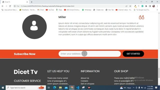 responsive html css website  design with source code