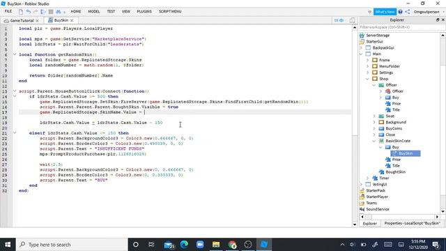 How to make a skin crate system in Roblox studio! (Arsenal Tutorial)