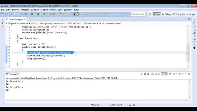 Static Nested Inner class in Java|Interview Question| Selenium WebDriver | ById | Clear Explanation смотреть онлайн