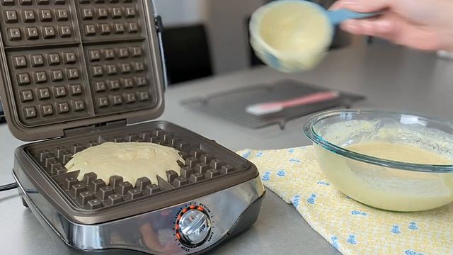 Дрожжевые вафли в бельгийском стиле. Абсолютно хрустящие, невероятно пушистые.