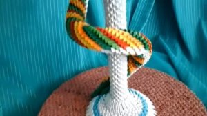 Модульное оригами, чаша со змеёй (описание)/ Modular origami, bowl with a snake