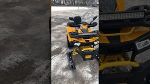 Что это? Снегоход? Квадроцикл? Первая встреча