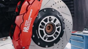 Jaguar XF / установка кованых суппортов и составных тормозных дисков HPB