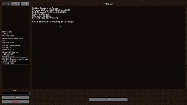 No Mob Spawning On Trees Mod 1.12.2/1.10.2/1.7.10 & How To Download And Install For Minecraft