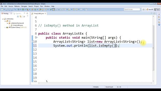 ArrayList isEmpty() in Java with example |How to Check if an ArrayList is Empty in Java