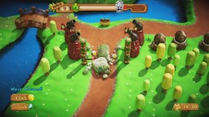 PixelJunk™ Monsters 2 - Статуя против 4 пушек 5lvl