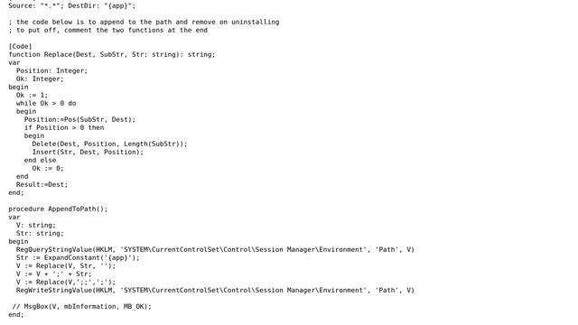 Inno Setup ChangeEnvironment not working смотреть онлайн