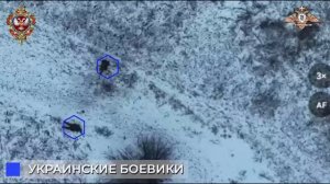 Спецназ уничтожает пехоту ВСУ в окопах под Артёмовском.