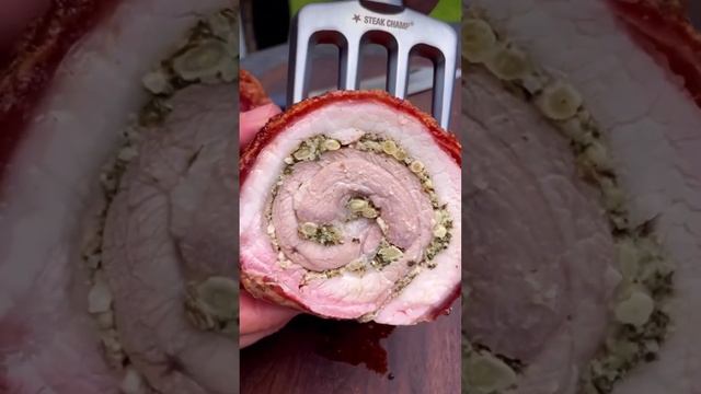 Мясной рулет с супер хрустящей Порчеттой ? Вау барбекю!