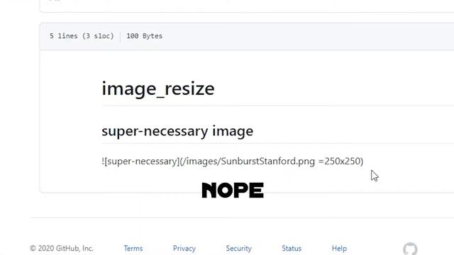 Resize Image In Github - README.md