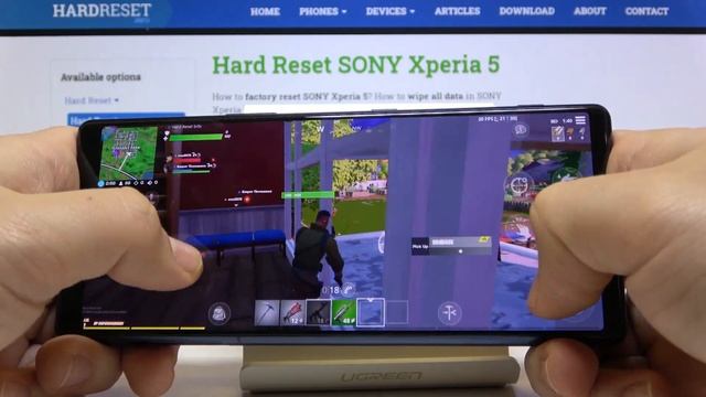 Test Game Performance on SONY Xperia 5 – Fortnite Gameplay / FPS Review