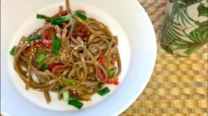 ЛАПША СОБА С КУРИЦЕЙ | ГРЕЧНЕВАЯ ЛАПША | РЕЦЕПТ