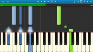 Амега - Лететь (на пианино Synthesia)