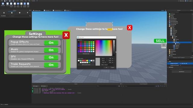 Creating a Settings Gui! Roblox Studio Simulator Guide Episode 19 смотреть онлайн