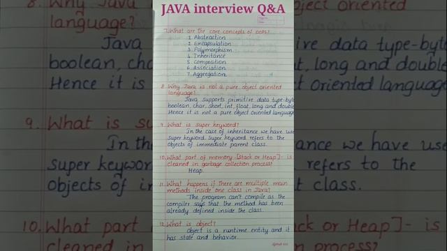 JAVA Interview Questions & Answers 12/Java Very important interview Questions & Answers/Java