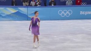 Камила Валиева. Короткая программа, командный турнир Пекин 2022.