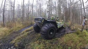 Вездеход БTX-2  и  БTX-1 на одном из спец.участков  гонки вездеход-троффи2018