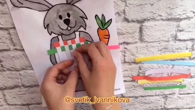 Плетение из бумажных полосок. Своими руками. Развиваем пальчики . смотреть онлайн