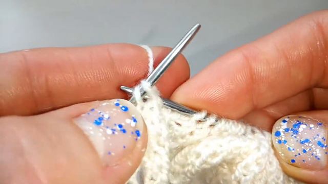 Узор Воздушная коса, спицы смотреть онлайн